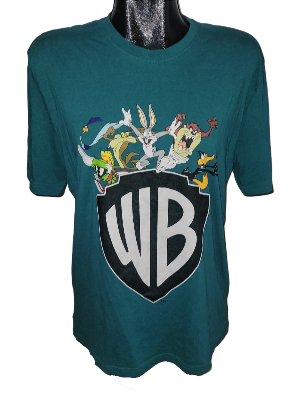 Warner Bros. Green Looney Tunes 100th Year Anniversary Graphic Tee Size L